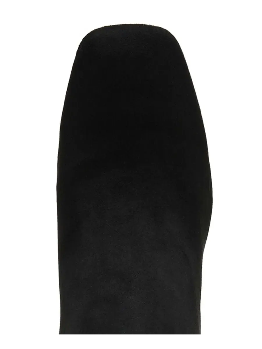 Женские сапоги Lory Block Heel Tall с квадратным мысом Anne Klein — изображение 5 из 9, черный