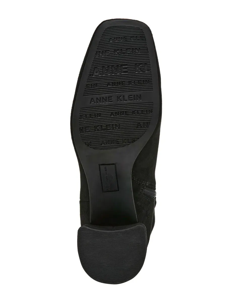 Женские сапоги Lory Block Heel Tall с квадратным мысом Anne Klein — изображение 6 из 9, черный