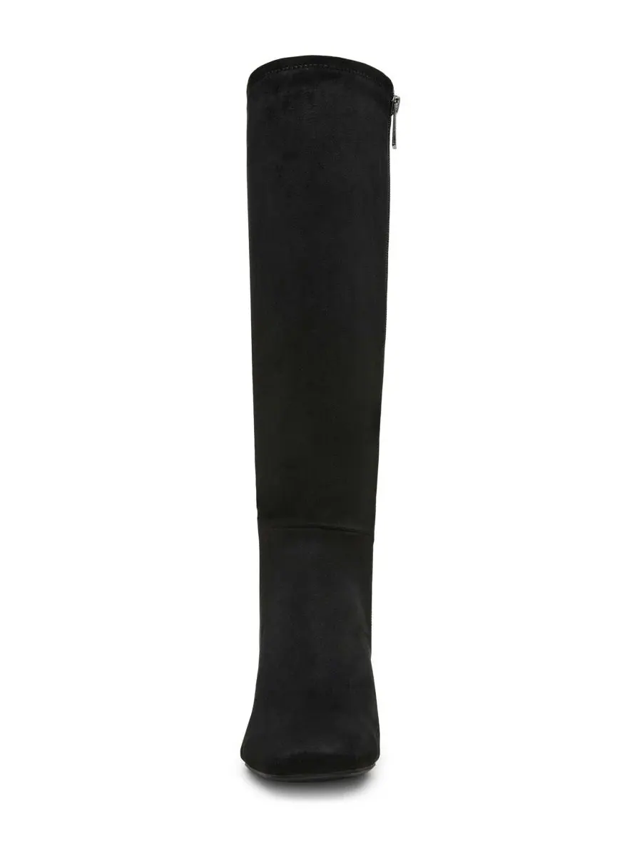 Женские сапоги Lory Block Heel Tall с квадратным мысом Anne Klein — изображение 8 из 9, черный