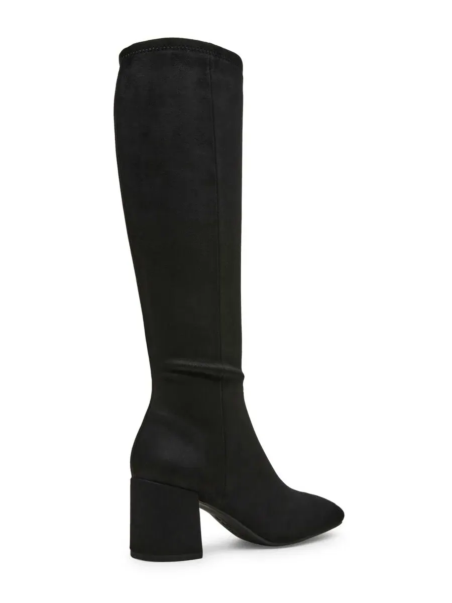 Женские сапоги Lory Block Heel Tall с квадратным мысом Anne Klein — изображение 9 из 9, черный