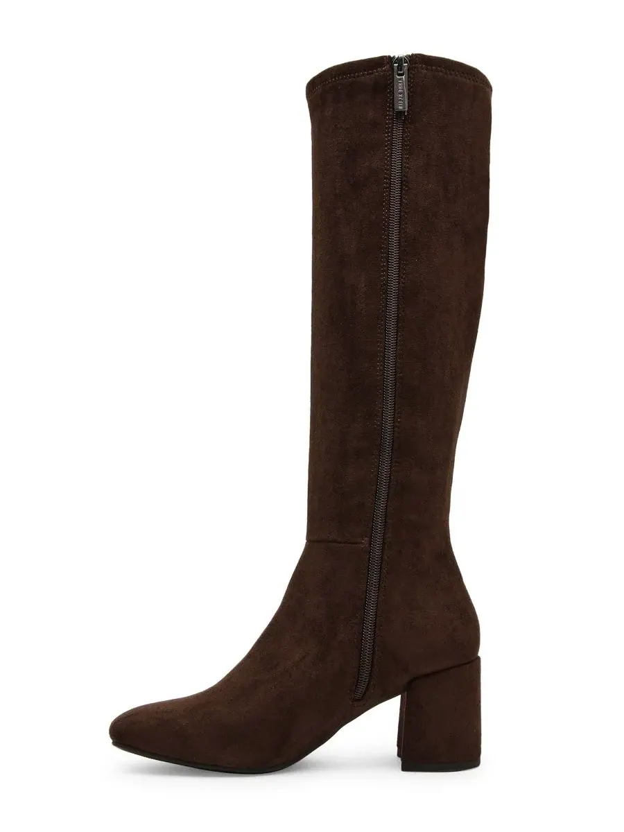 Ботинки Lory Block Heel Tall с квадратным носком Anne Klein — изображение 8 из 9, коричневый
