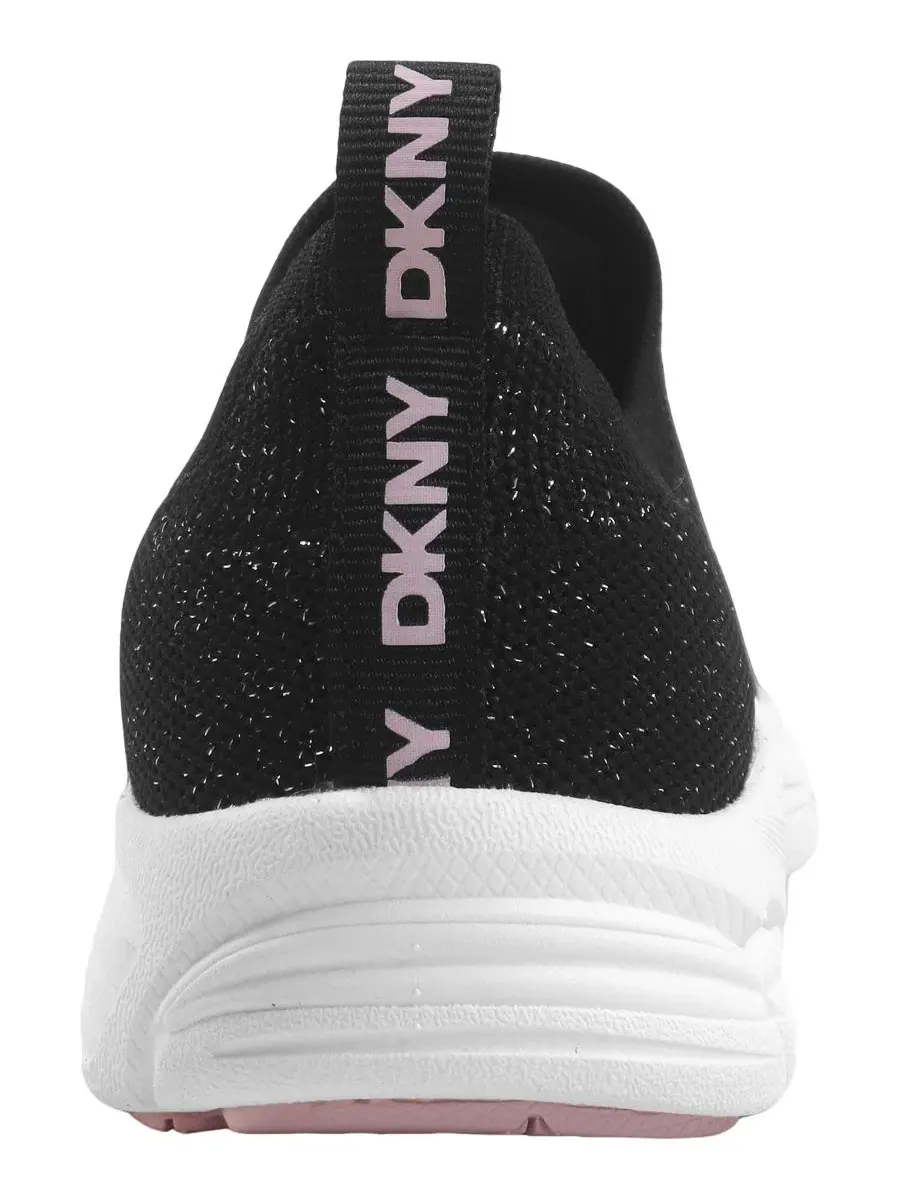 Кроссовки на шнуровке Nur Slip-On Athletic Sneakers DKNY — изображение 3 из 5, черный