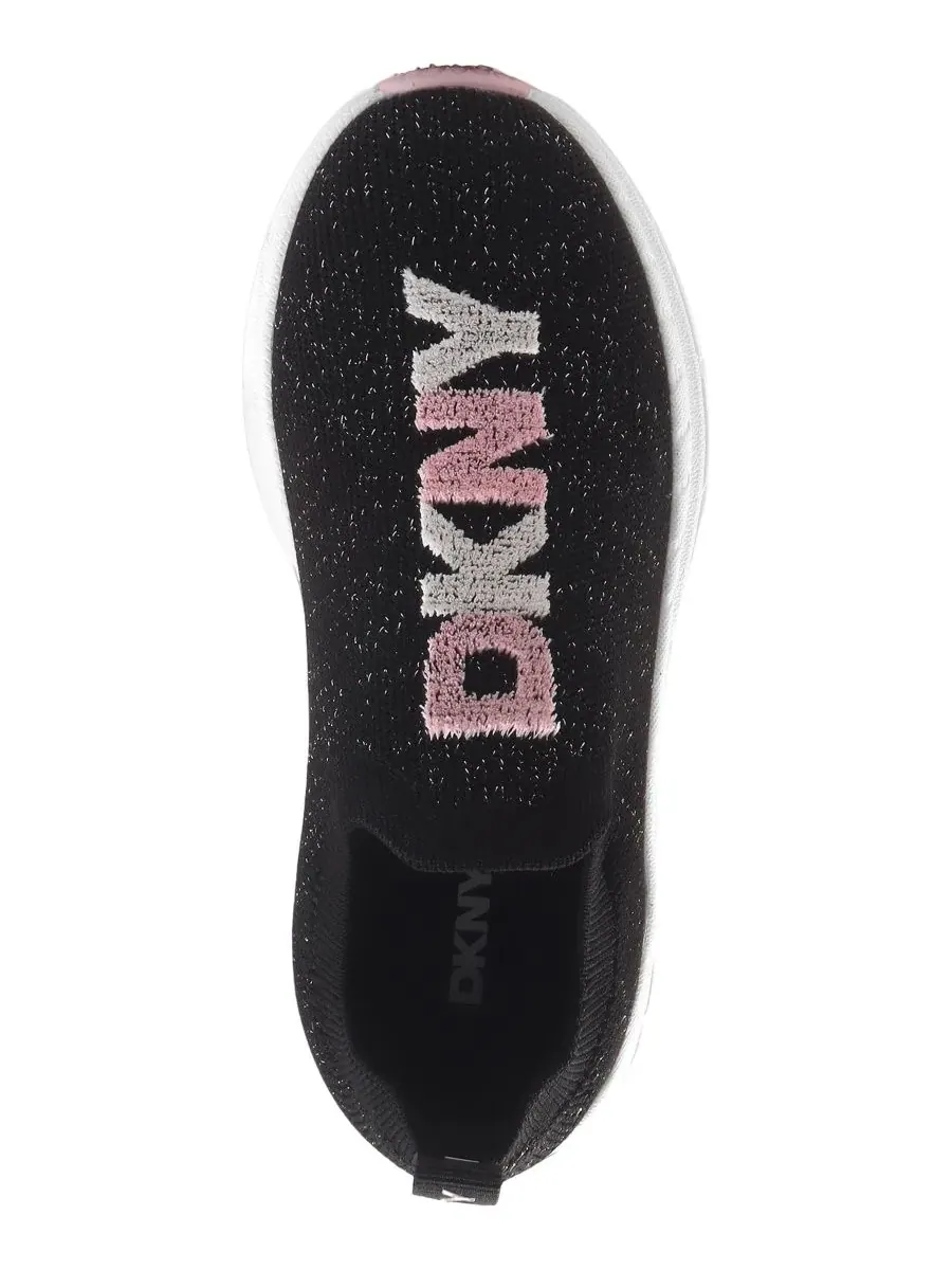 Кроссовки на шнуровке Nur Slip-On Athletic Sneakers DKNY — изображение 4 из 5, черный