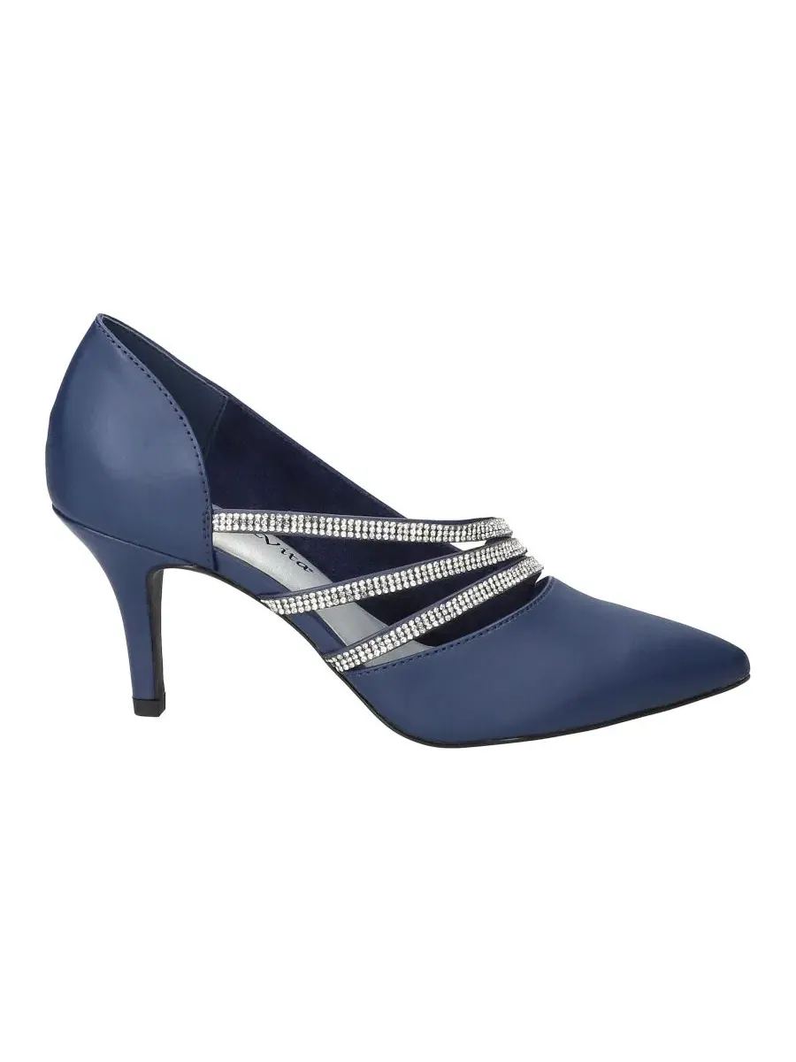 Туфли-лодочки Azalea Slip-On Pumps Bella Vita — изображение 2 из 6, темно-синий