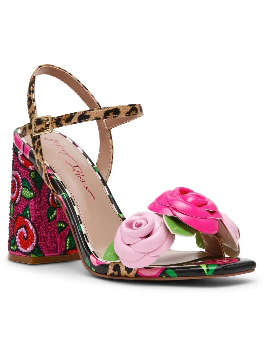 Босоножки на каблуке с открытым носком Haddley Betsey Johnson — изображение 1 из 5, мульти