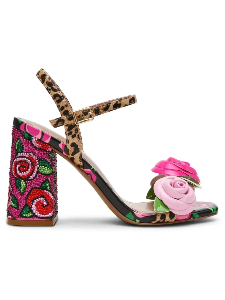 Босоножки на каблуке с открытым носком Haddley Betsey Johnson — изображение 2 из 5, мульти