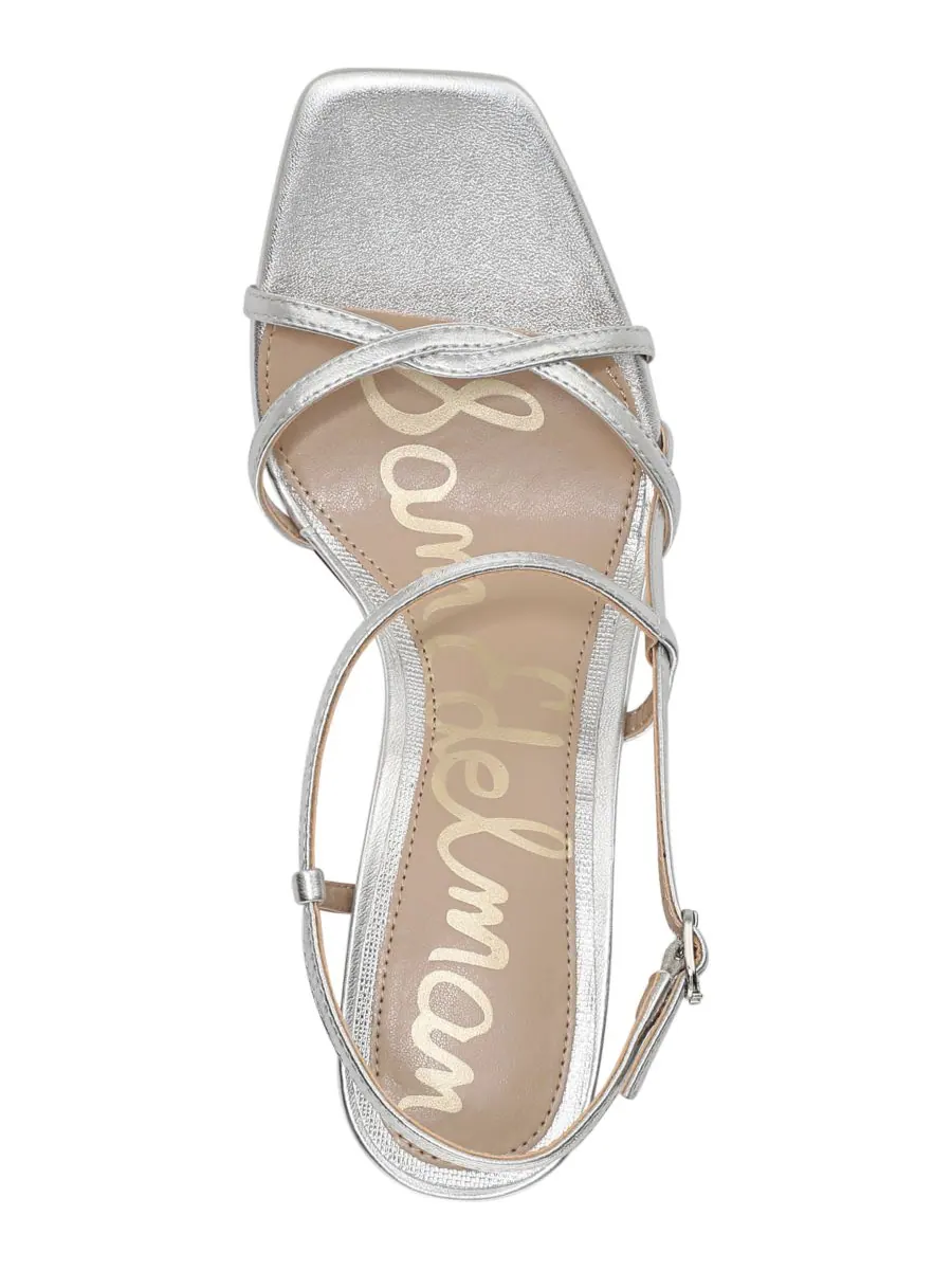 Женские сандалии Elissa с ремешками Sam Edelman — изображение 4 из 5, серебристый