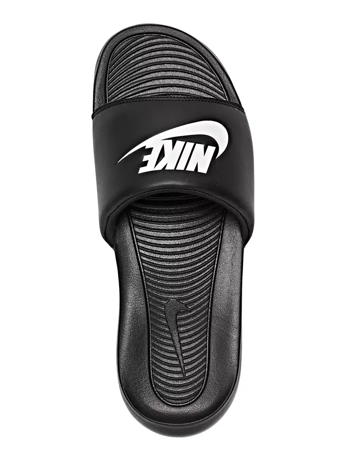 Мужские сандалии Victori One Slide от Finish Line Nike — изображение 4 из 6, черный белый