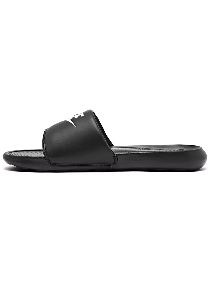 Мужские сандалии Victori One Slide от Finish Line Nike — изображение 6 из 6, черный белый