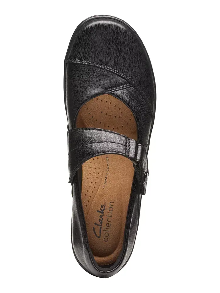 Балетки женские Clarks Cora Gema Mary Jane — изображение 4 из 5, черный
