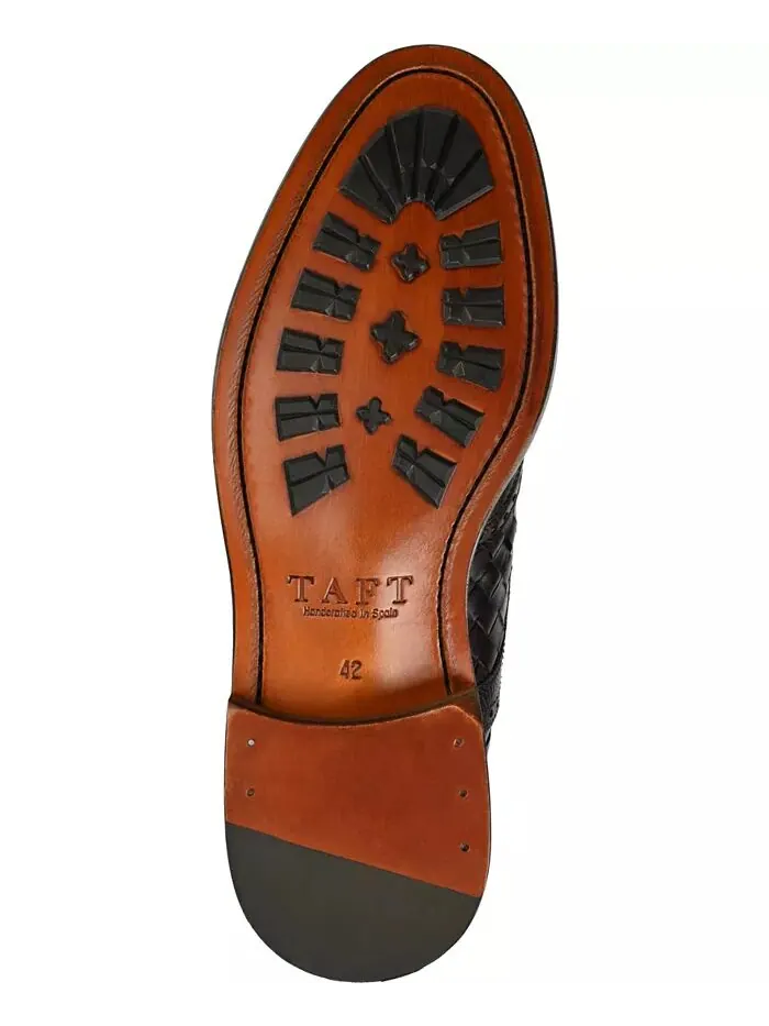 Мужские кожаные ботинки Saint Handwoven Wingtip Taft — изображение 5 из 6, эспрессо