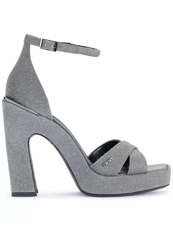 Женские босоножки Linda Strappy Square-Toe DKNY — изображение 2 из 6, серый