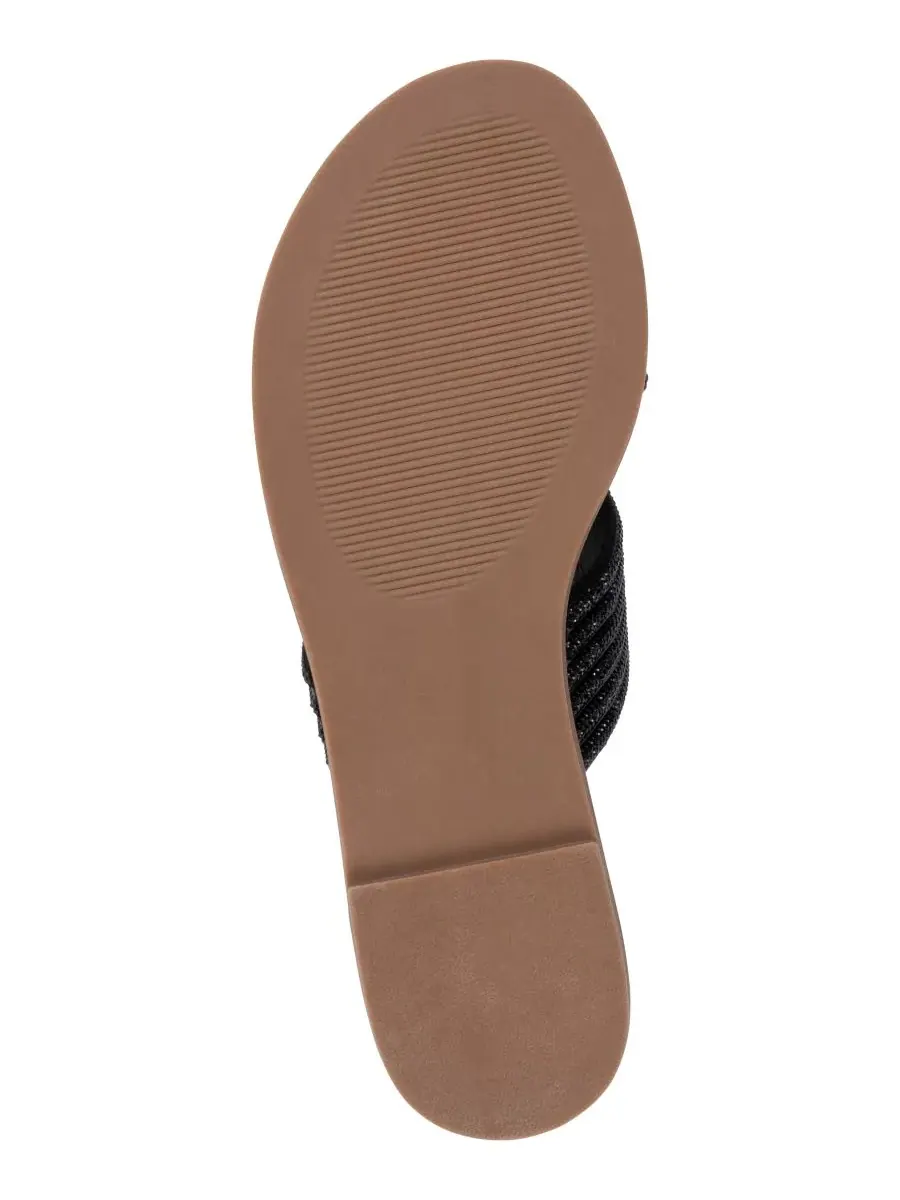 Женские сандалии-балетки Carline с декором GC Shoes — изображение 5 из 5, черный