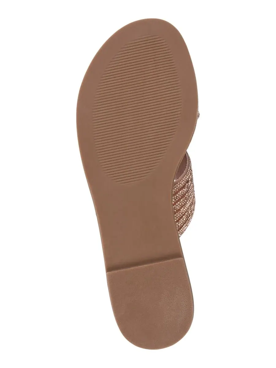 Женские сандалии-балетки Carline с декором GC Shoes — изображение 4 из 4, розовый золотистый
