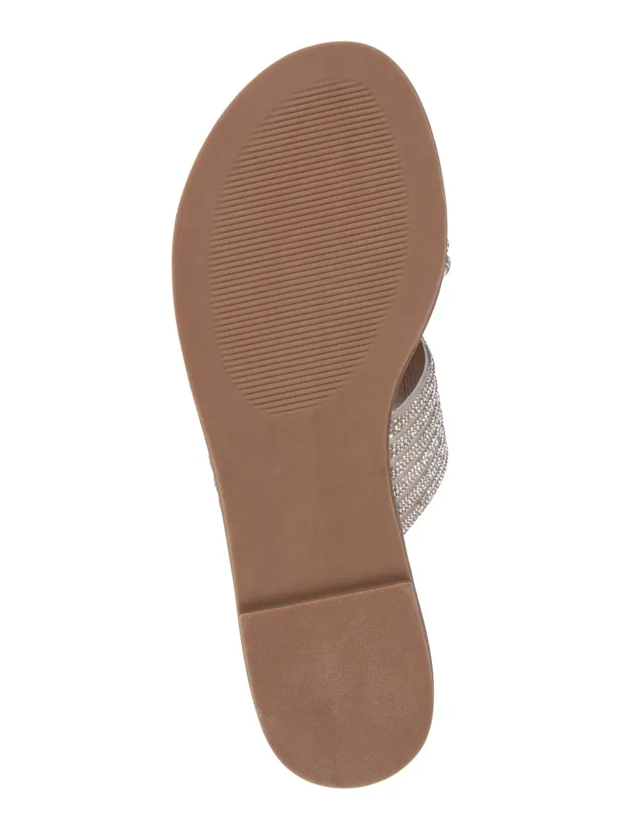 Женские сандалии-балетки Carline с декором GC Shoes — изображение 5 из 5, серебряный