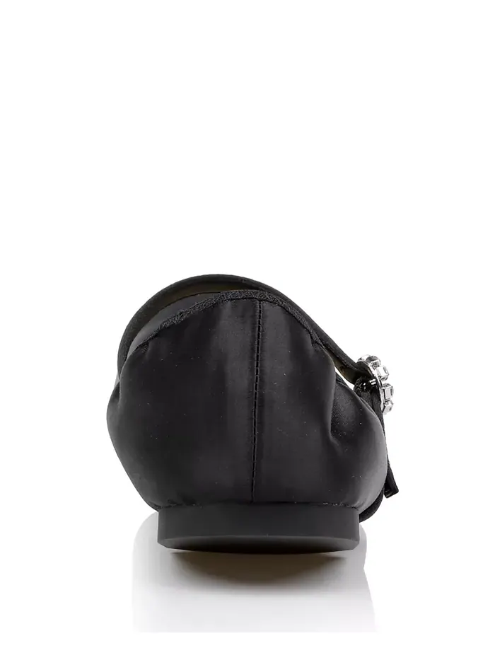 Вечерние балетки Kaya Ballerina Jewel Badgley Mischka — изображение 3 из 9, черный