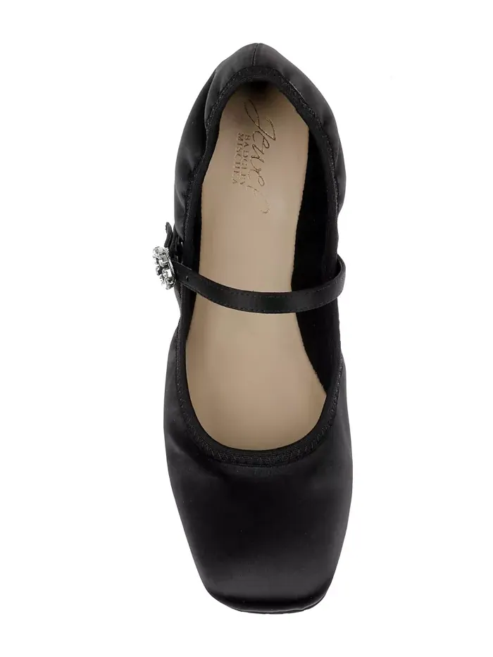 Вечерние балетки Kaya Ballerina Jewel Badgley Mischka — изображение 4 из 9, черный