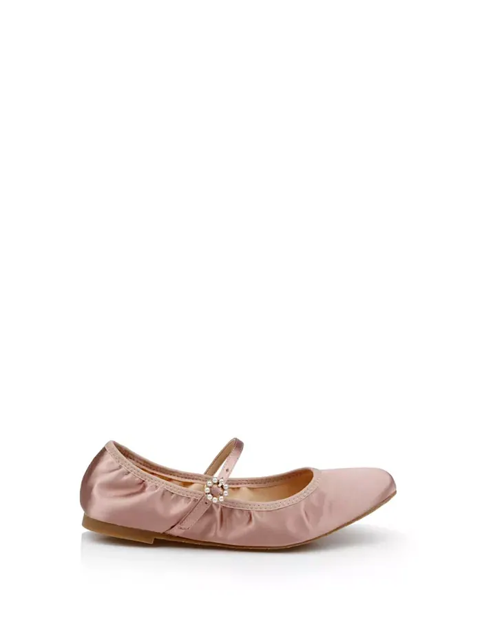 Вечерние балетки Kaya Ballerina Jewel Badgley Mischka — изображение 6 из 9, золотистый металлик