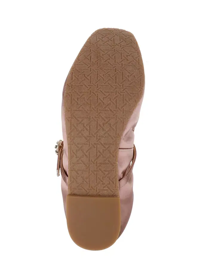 Вечерние туфли Kaya Ballerina Jewel Badgley Mischka — изображение 9 из 9, серебряный