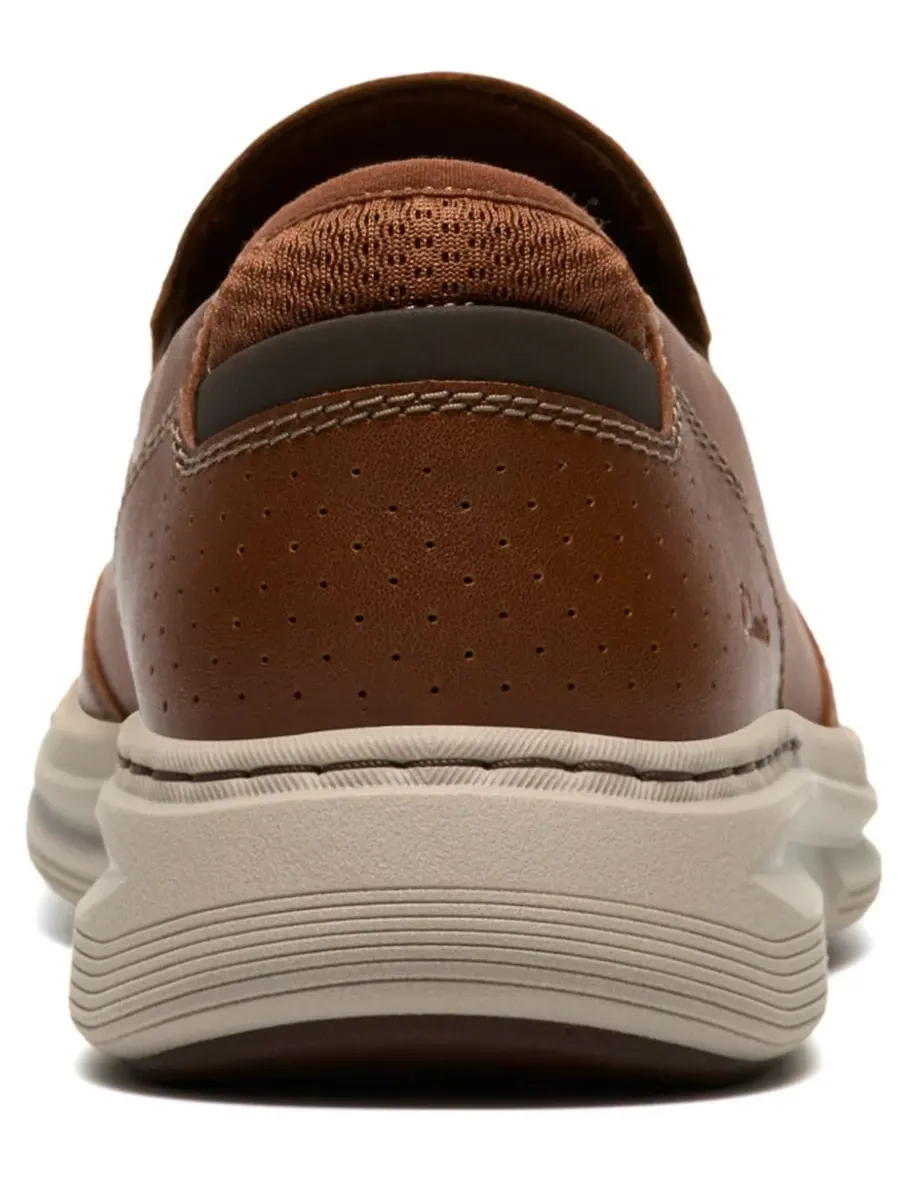 Туфли-слипоны мужские Clarks Craftwell с закругленным носком, кожаные — изображение 3 из 6, бежевый