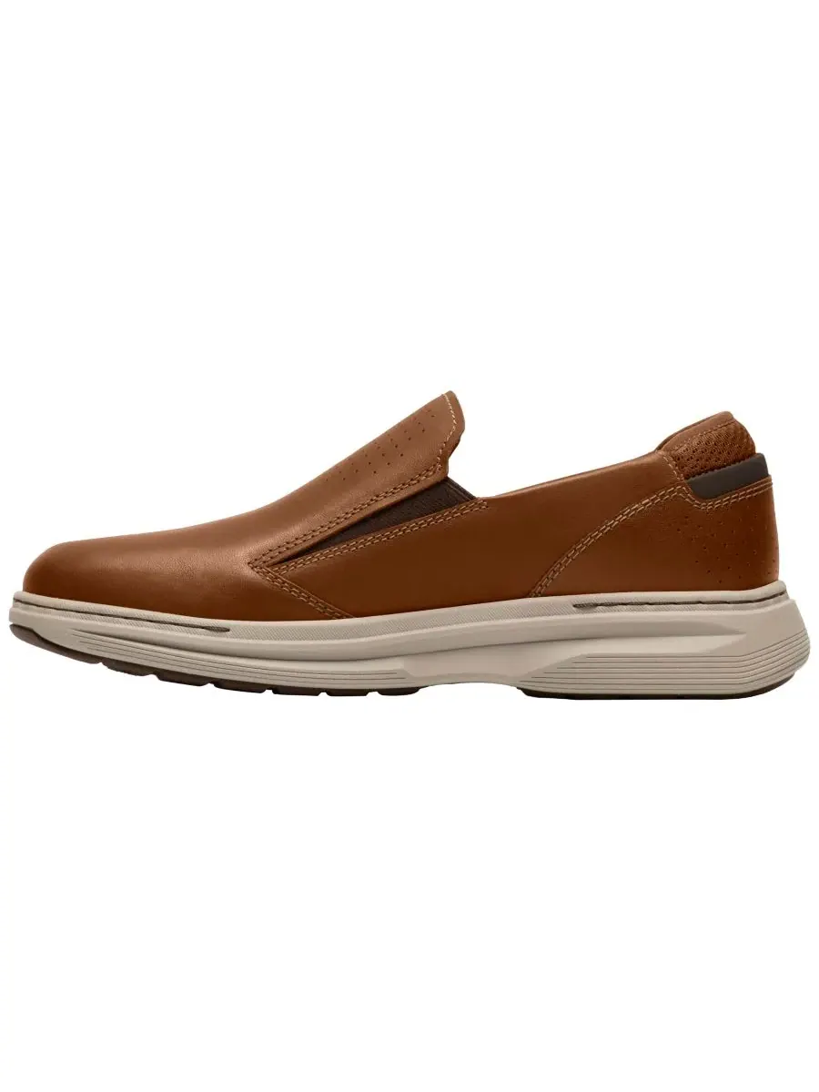 Туфли-слипоны мужские Clarks Craftwell с закругленным носком, кожаные — изображение 6 из 6, бежевый