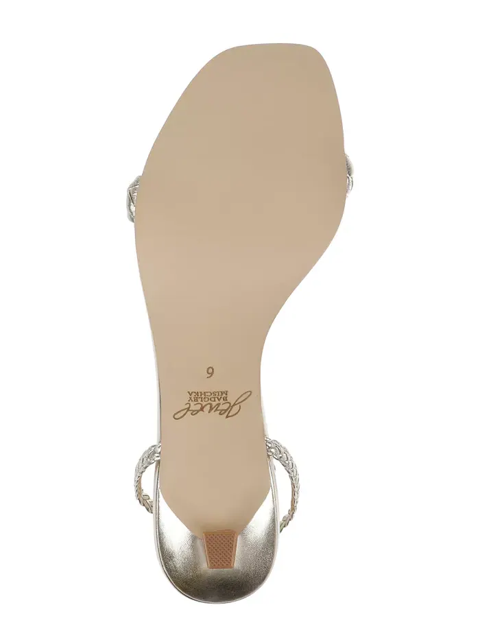 Женские сандалии на шпильке Nyx Stiletto Jewel Badgley Mischka — изображение 5 из 5, золотистый
