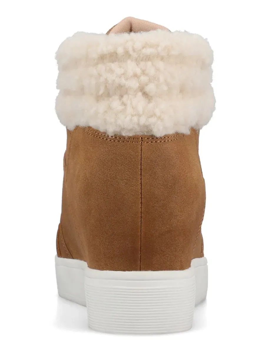 Женские кроссовки Clarity Wedge на шнуровке Journee Collection — изображение 3 из 6, коричневый