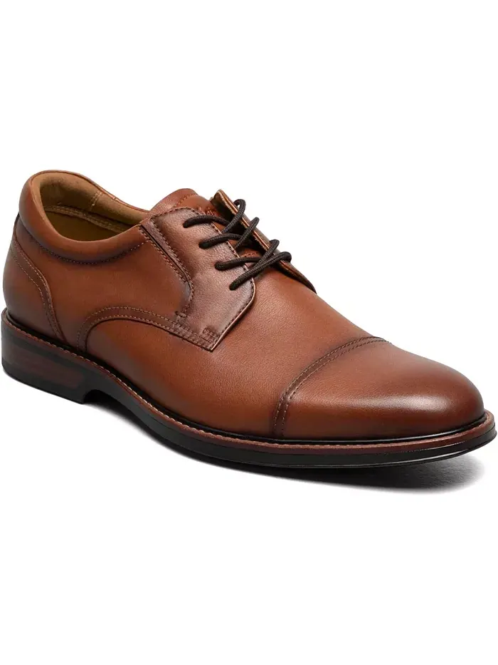 Мужские оксфорды Traveler с отделкой на мыске Florsheim — изображение 1 из 8, коричневый