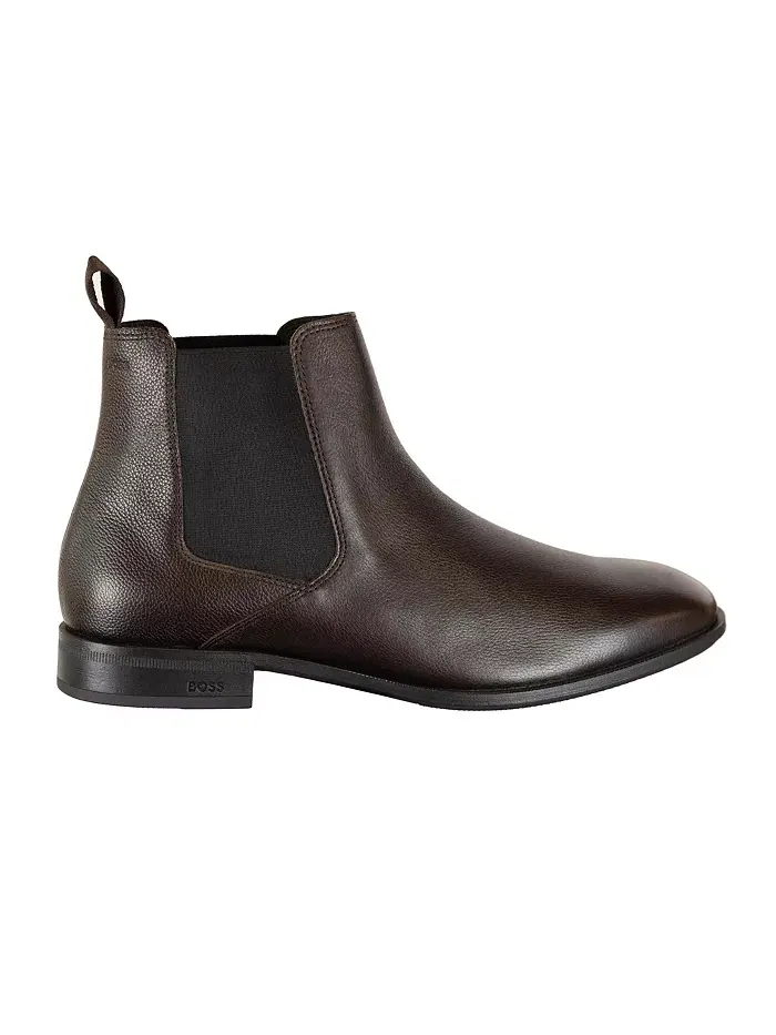 Мужские туфли Colby Grainy с круглым носком Hugo Boss