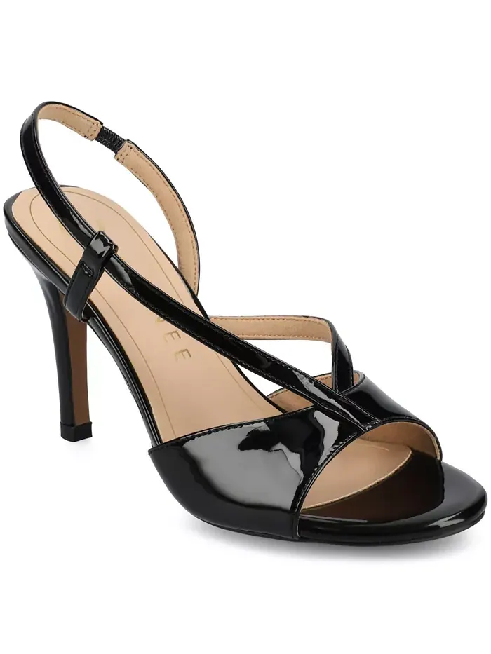 Женские сандалии Varra Crossover Strap Dress Journee Collection — изображение 1 из 6, черный