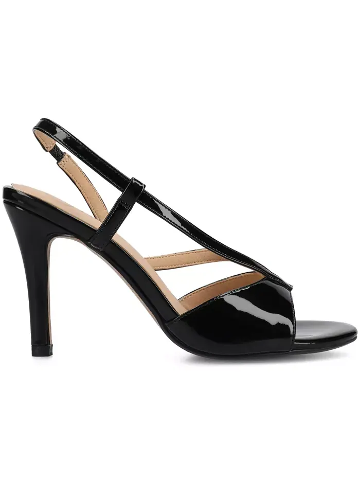 Женские сандалии Varra Crossover Strap Dress Journee Collection — изображение 2 из 6, черный