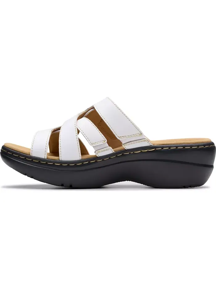 Сандалии женские Clarks Merliah2 Cove Casual Leather на платформе, кожаные — изображение 3 из 8, белый