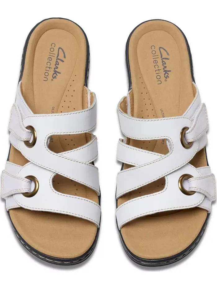Сандалии женские Clarks Merliah2 Cove Casual Leather на платформе, кожаные — изображение 7 из 8, белый