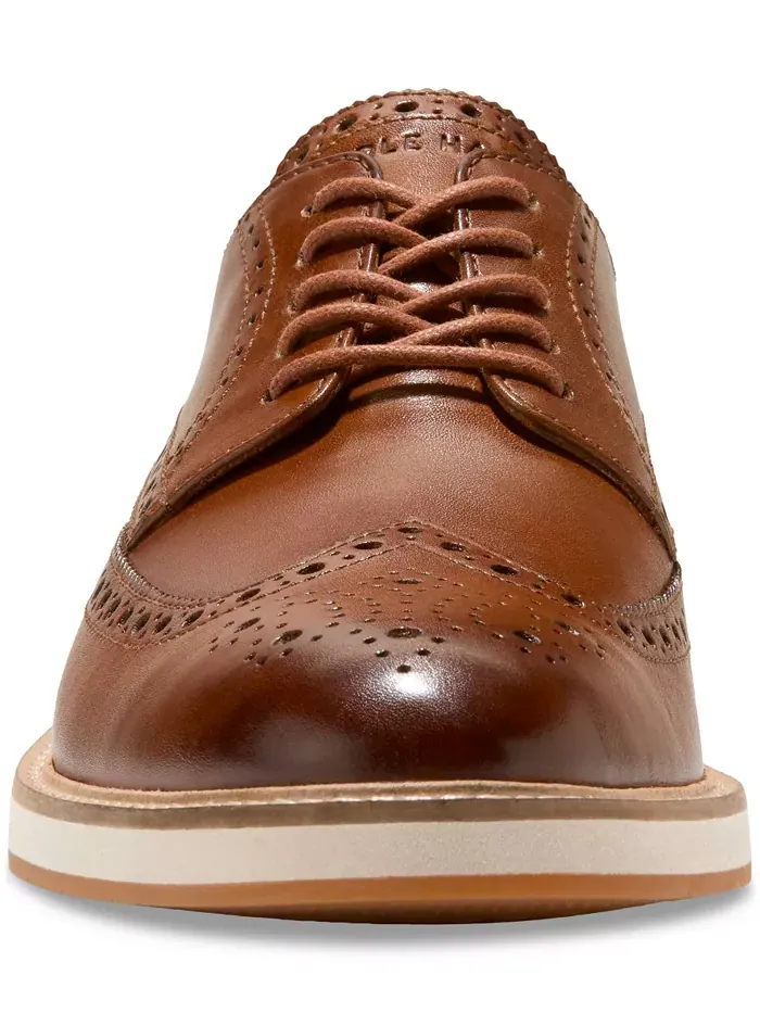 Мужские оксфорды Morse Grand Wingtip Cole Haan — изображение 3 из 9, бежевый
