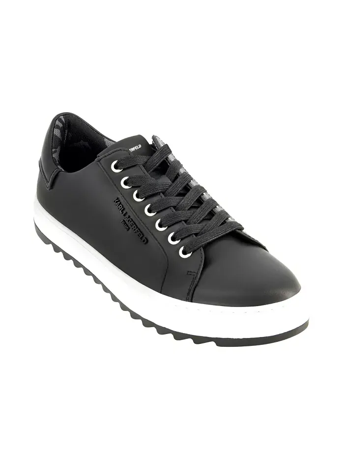 Мужские кеды Logo Plain Toe Bit KARL LAGERFELD PARIS — изображение 1 из 5, черный