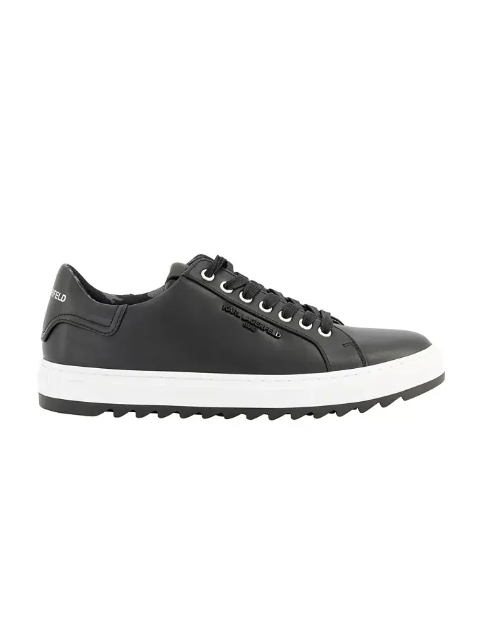 Мужские кеды Logo Plain Toe Bit KARL LAGERFELD PARIS — изображение 2 из 5, черный