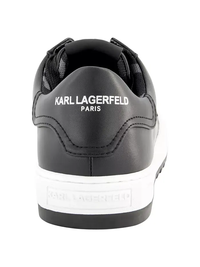 Мужские кеды Logo Plain Toe Bit KARL LAGERFELD PARIS — изображение 3 из 5, черный