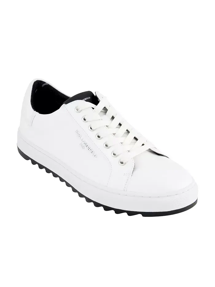 Мужские кеды Logo Plain Toe Bit KARL LAGERFELD PARIS — изображение 1 из 5, белый