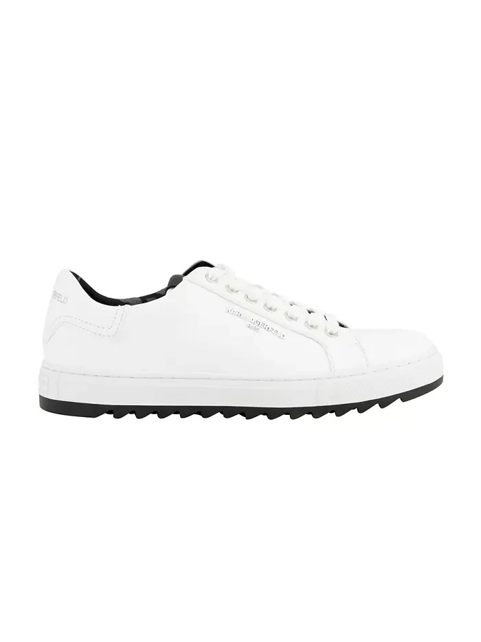 Мужские кеды Logo Plain Toe Bit KARL LAGERFELD PARIS — изображение 2 из 5, белый