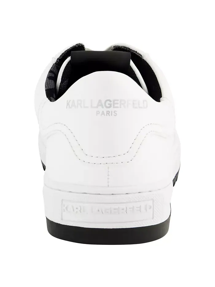 Мужские кеды Logo Plain Toe Bit KARL LAGERFELD PARIS — изображение 3 из 5, белый