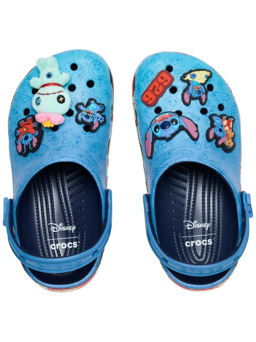 Клоги детские с принтом Lilo & Stitch Crocs — изображение 5 из 6, мульти
