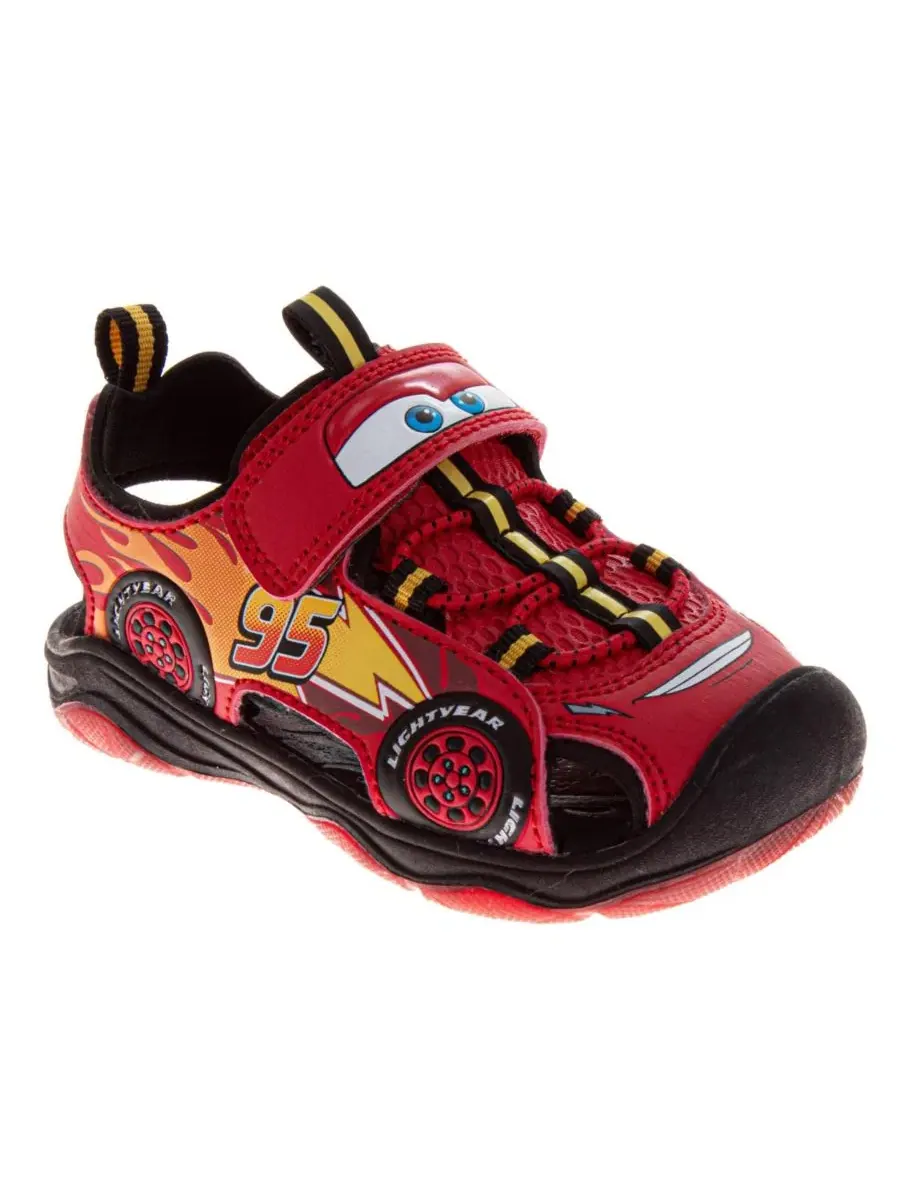 Сандалии спортивные с подсветкой Lightning McQueen Disney — изображение 1 из 6, красный