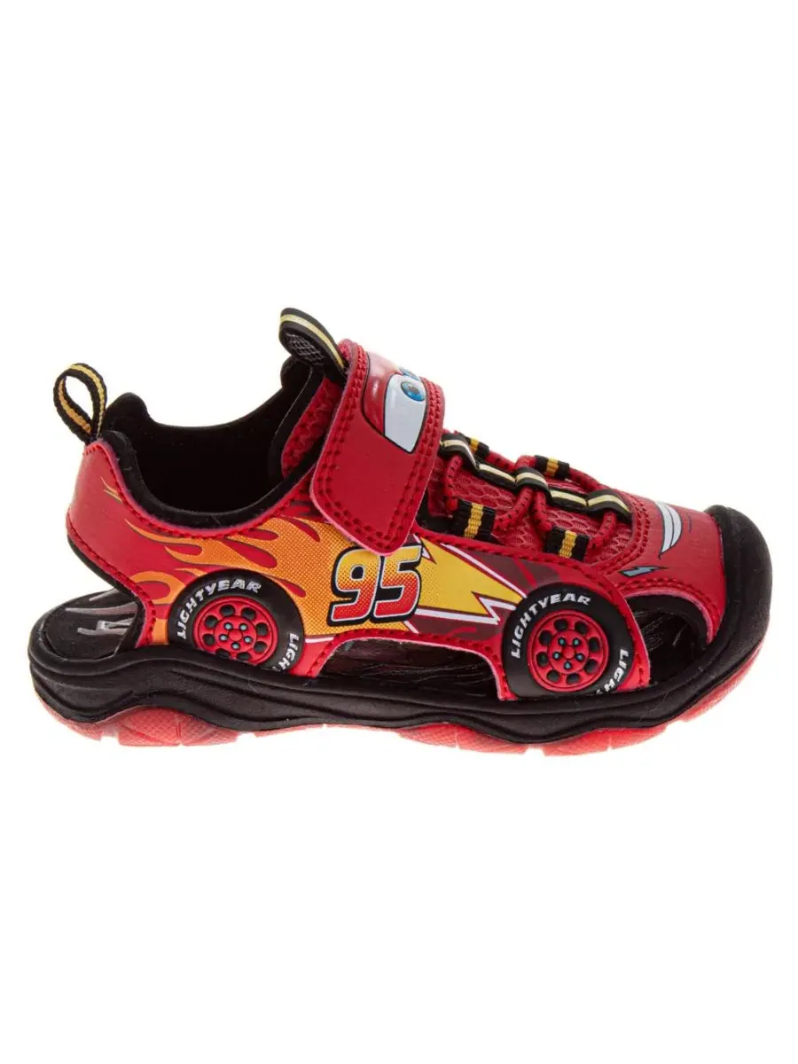 Сандалии спортивные с подсветкой Lightning McQueen Disney — изображение 2 из 6, красный