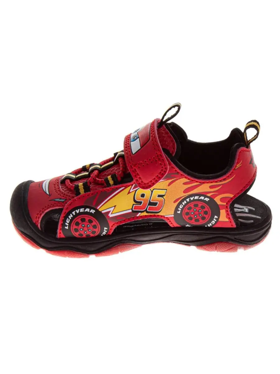 Сандалии спортивные с подсветкой Lightning McQueen Disney — изображение 3 из 6, красный