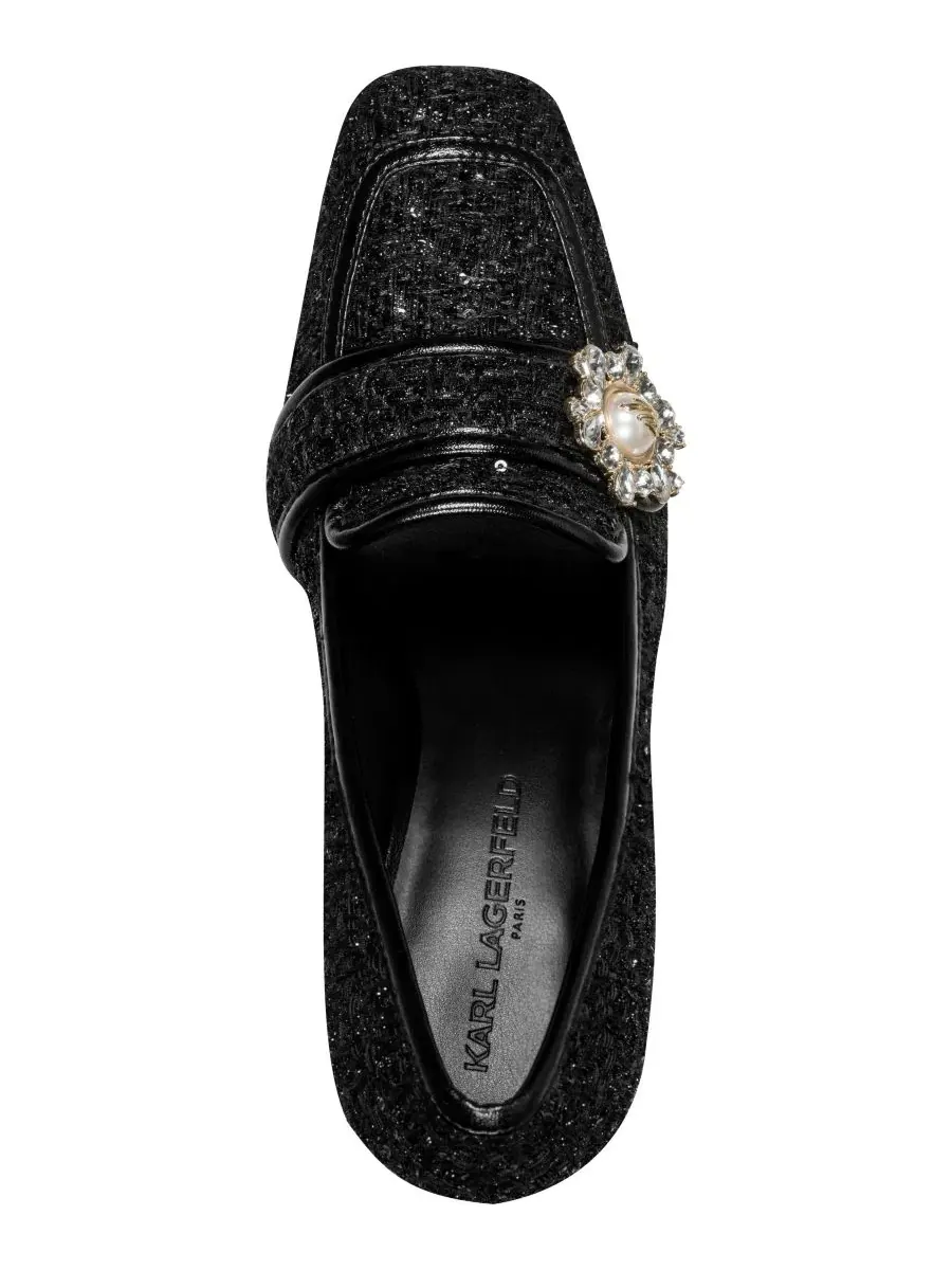 Туфли-лодочки Savannah на устойчивом каблуке KARL LAGERFELD PARIS — изображение 4 из 5, черный