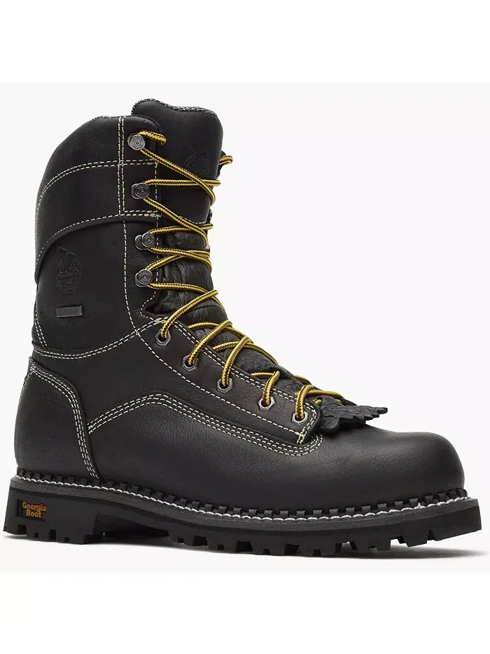Мужские рабочие ботинки AMP LT Logger Low Heel Waterproof Georgia Boot — изображение 1 из 7, черный