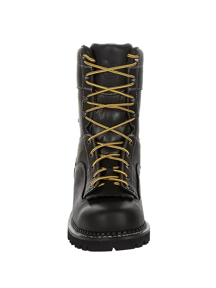 Мужские рабочие ботинки AMP LT Logger Low Heel Waterproof Georgia Boot — изображение 3 из 7, черный
