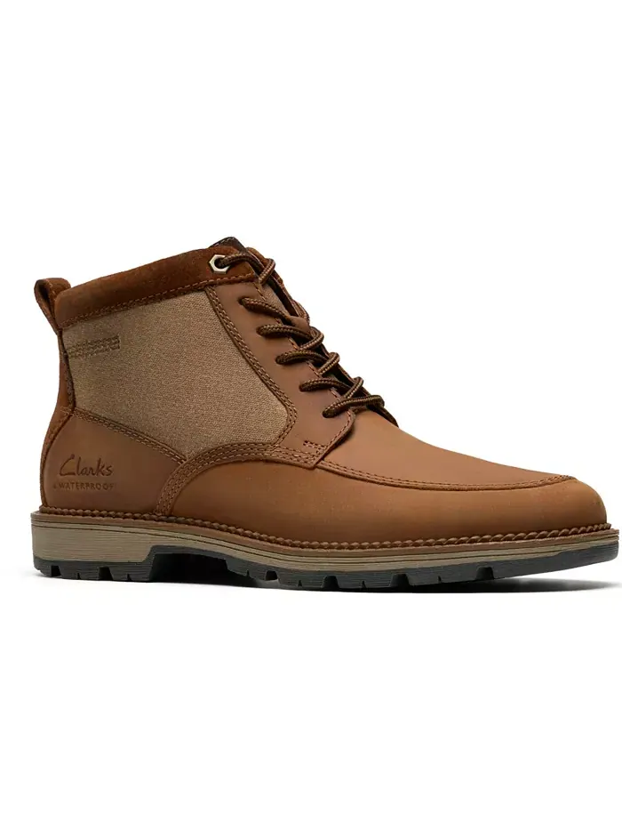 Ботинки мужские Clarks Maple Walk Rise, кожаные, на шнуровке и молнии