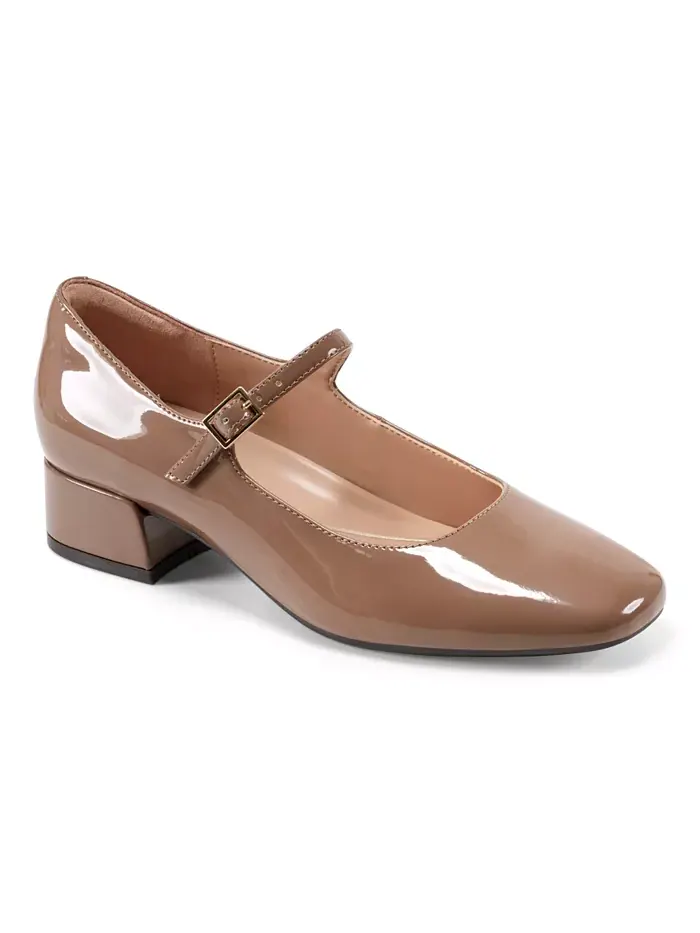 Женские туфли Janica Mary Jane на квадратном каблуке Easy Spirit — изображение 1 из 5, коричневый