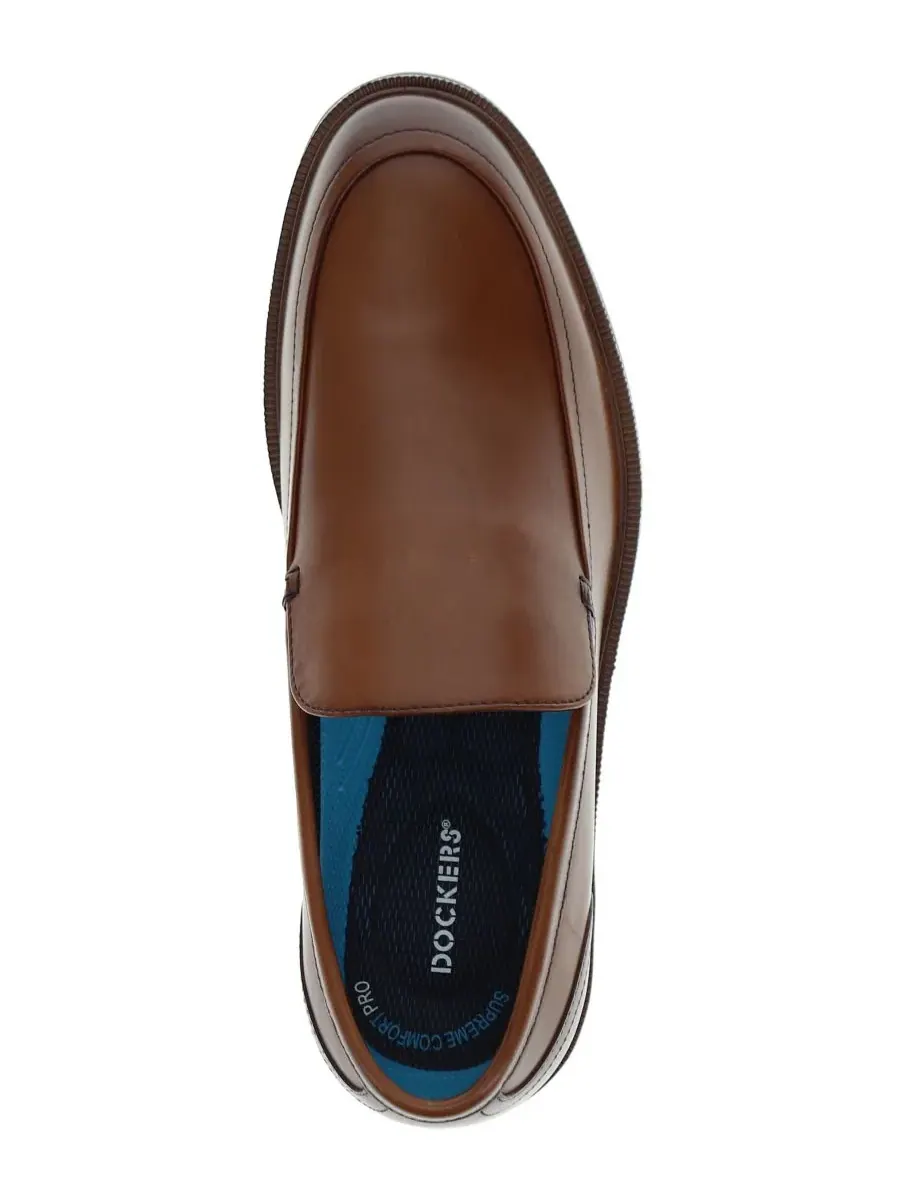 Мужские кожаные туфли-слипоны Ayers Dockers — изображение 4 из 6, коричневый